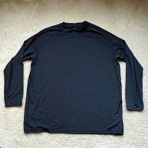 DBX Men’s Black Long Sleeve Mock Neck Swim Athletic T Shirt - Size XXL - EUC
